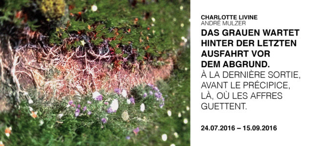 Charlotte Livine & André Mulzer: Das Grauen wartet hinter der letzten Ausfahrt vor dem Agrund. À la dernière sortie, avant le précipice,  là, où les affres guettent.